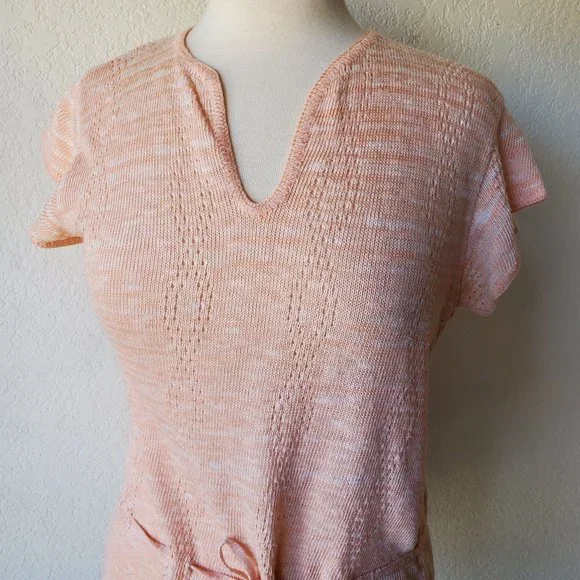 Koret California 70s Vintage 4 Piece Pant Skirt Suit Set Top Knit Polyester M/L - Picture 5 of 10